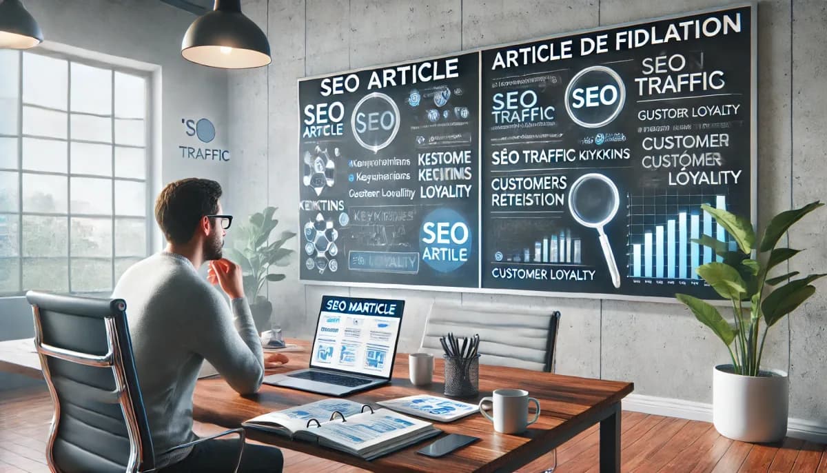 Stratégie de contenu : différence entre un article de fidélisation et un article SEO pour engager et convertir son audience.
