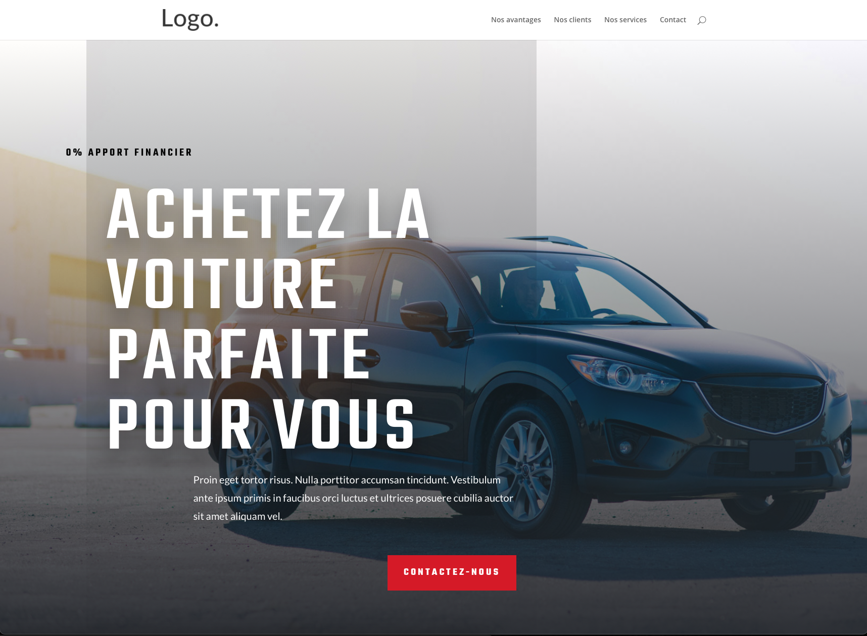 Création de site OnePage – garage – concession – véhicule Création de site OnePage - garage - concession - véhicule