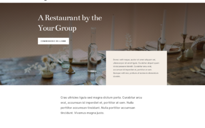 Création Site OnePage – Restaurant, Burger, café,