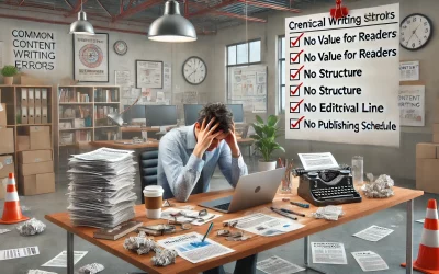 4 Erreurs fatales dans la rédaction de contenu pour son blog