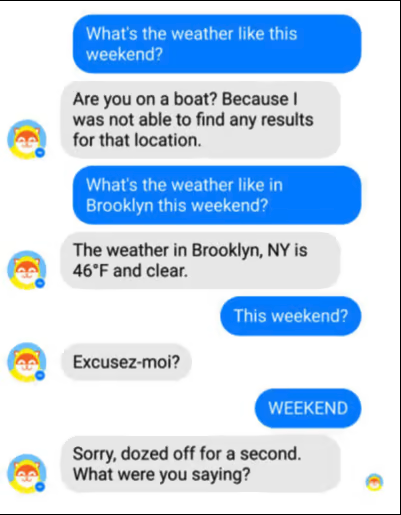 chatbot ne fonctionne pas