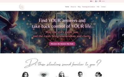 Création de site web pour Tarologue : Silvermoon-Guidance
