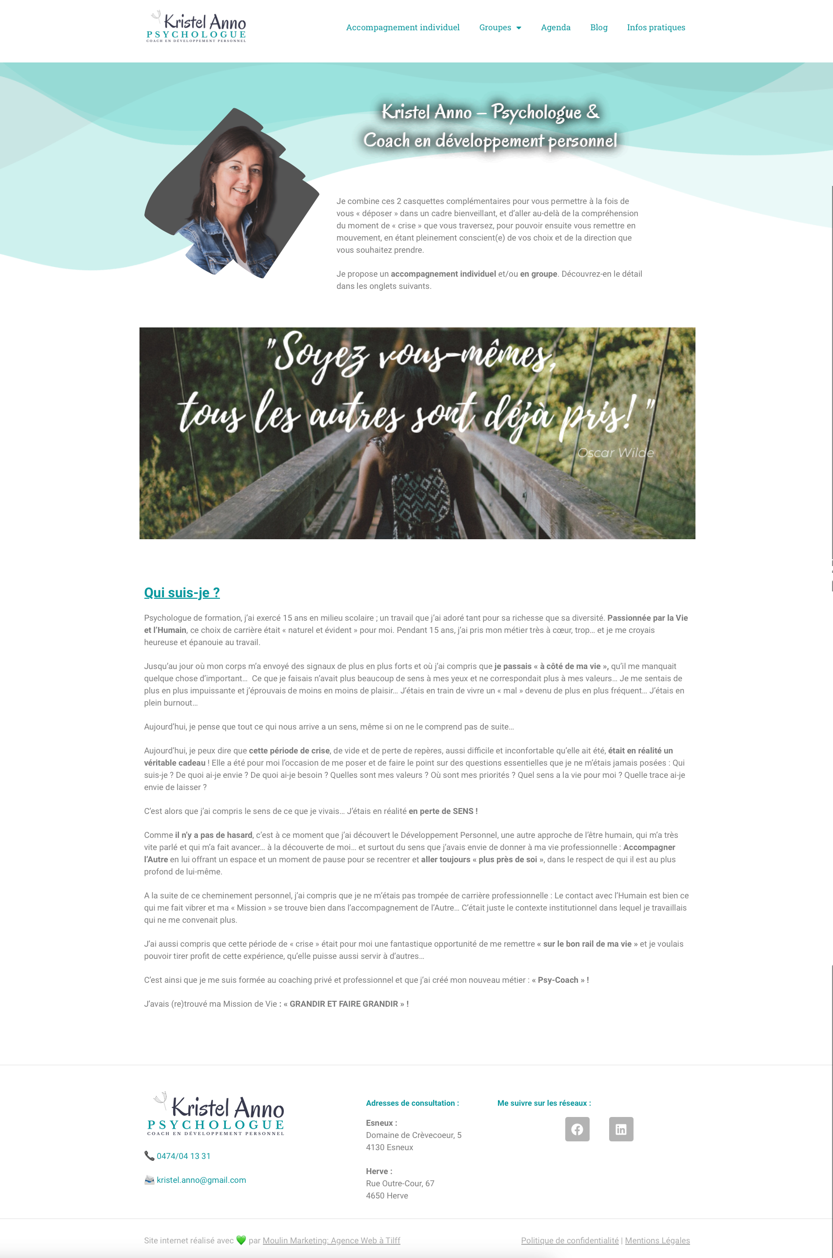 Refonte de site web Psychologue